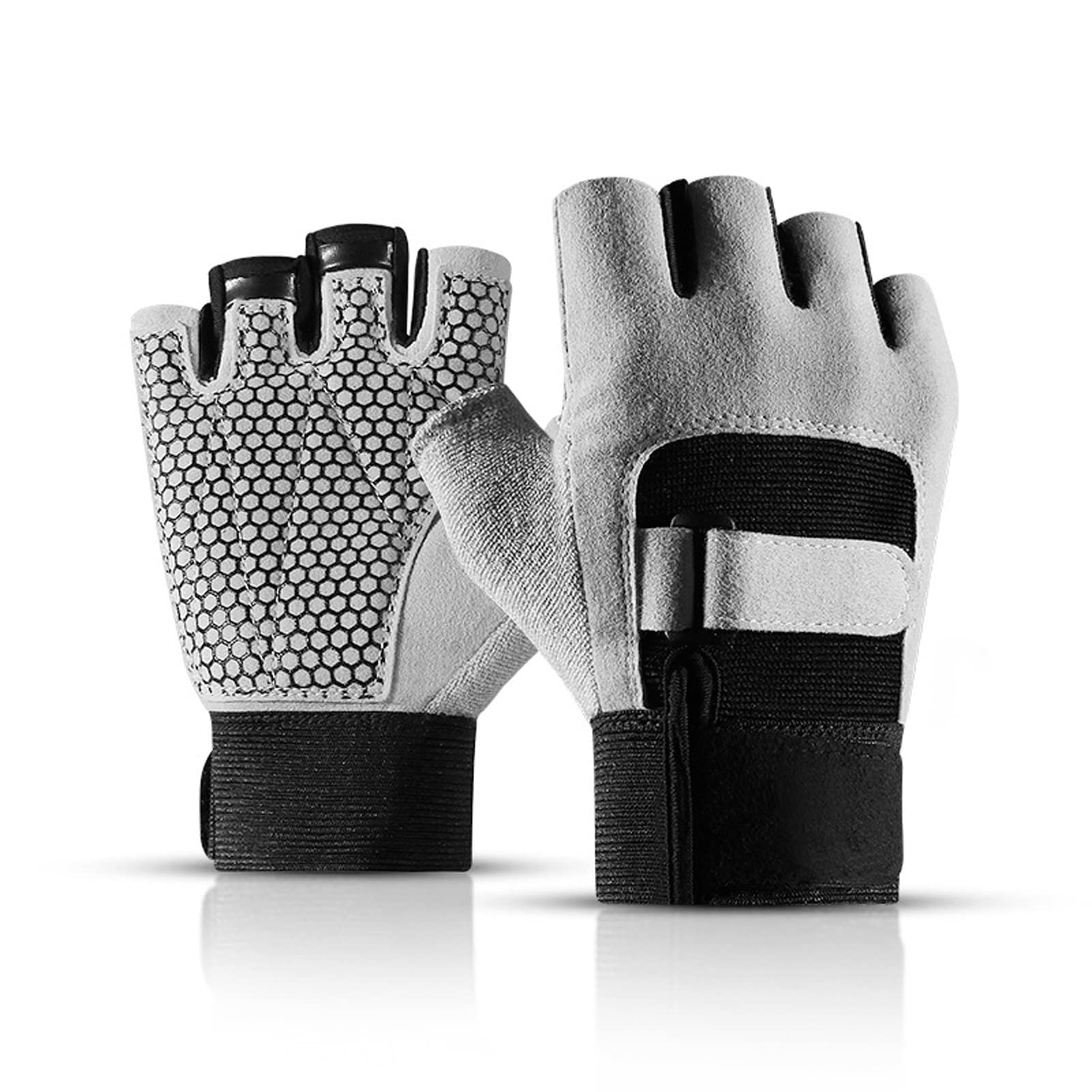 Guanti da allenamento for uomini e donne, guanti for esercizi a mezza delle dita, guanti for fitness for sollevamento pesi, guanti da esterno sportivi, guanti da allenamento antiscivolo, resi