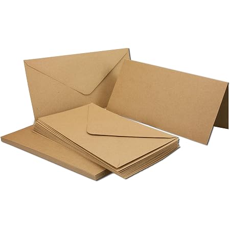 Lot De 50 Enveloppes Kraft Marron 10,2 X 15,2 Cm, Enveloppes A7