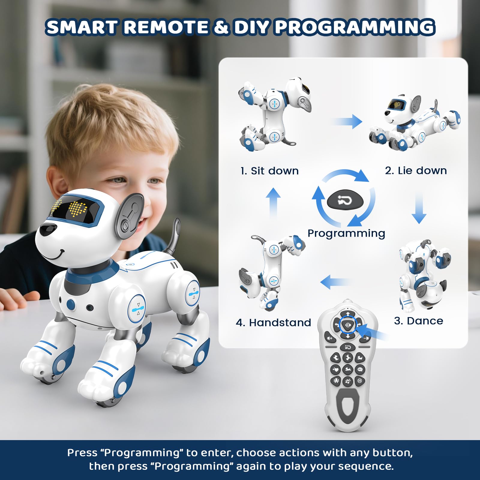 Robot Juguetes para perros para niños 3-12