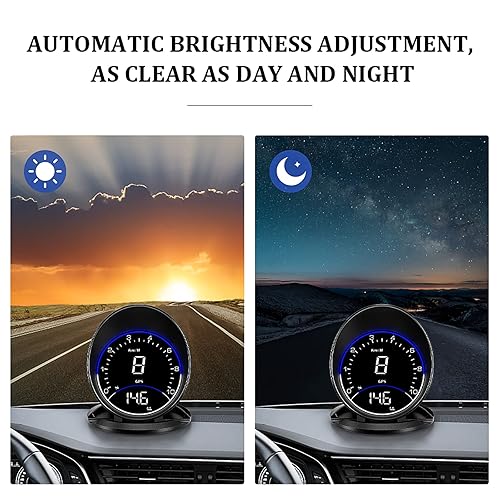 Miniatura 6 de Velocímetro GPS auto G6, coche HUD Head Up Display HD, alarma de sobrevelocidad para todos los vehículos