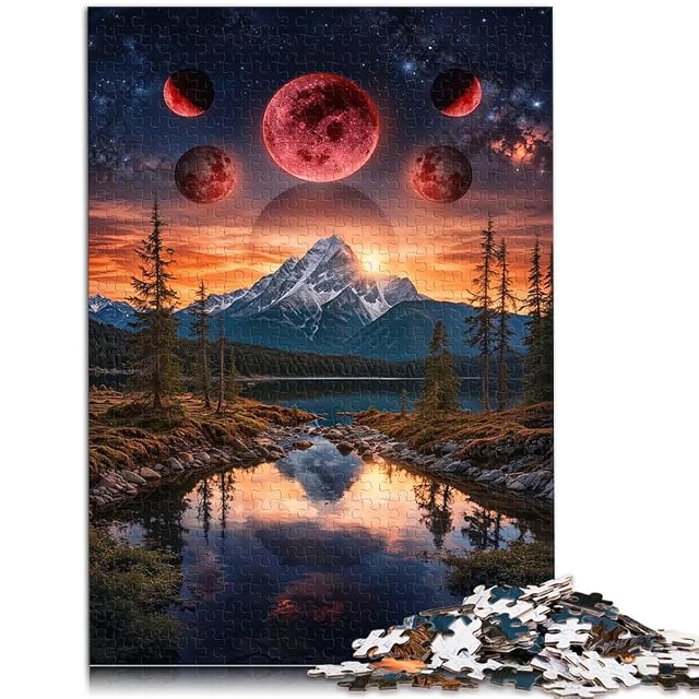Foto 2 de 6 de Rompecabezas para Adolescentes de 1000 Piezas Luna de Sangre para el Juguete de desafío de Juego Educativo…
