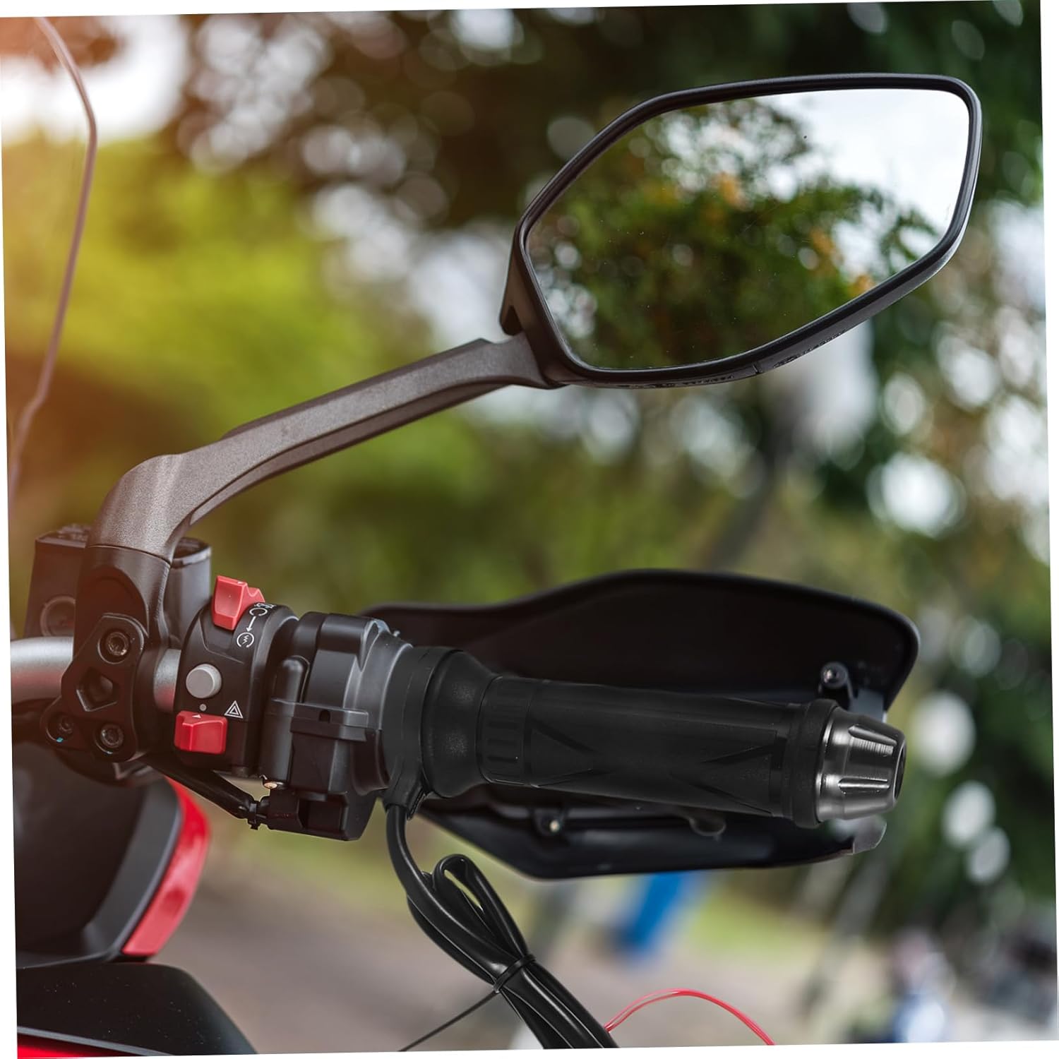 Cabilock 2pcs Heated Handlebars Motorbike Handguards Heated Grips for Motorcycle