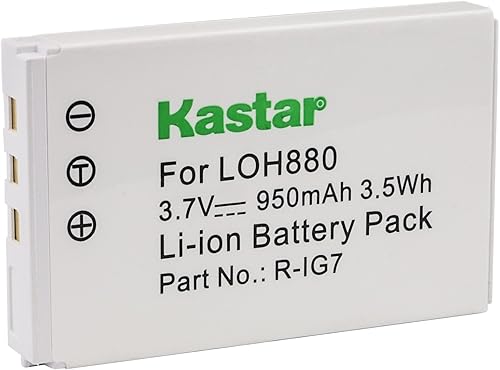 Kastar LOH880 - Batería para Logitech R-IG7, Harmony One Harmony 720 850 880 885 880 Pro 890 Pro 900 Logitech 190304-0000 815-000037 AVL300s K43D