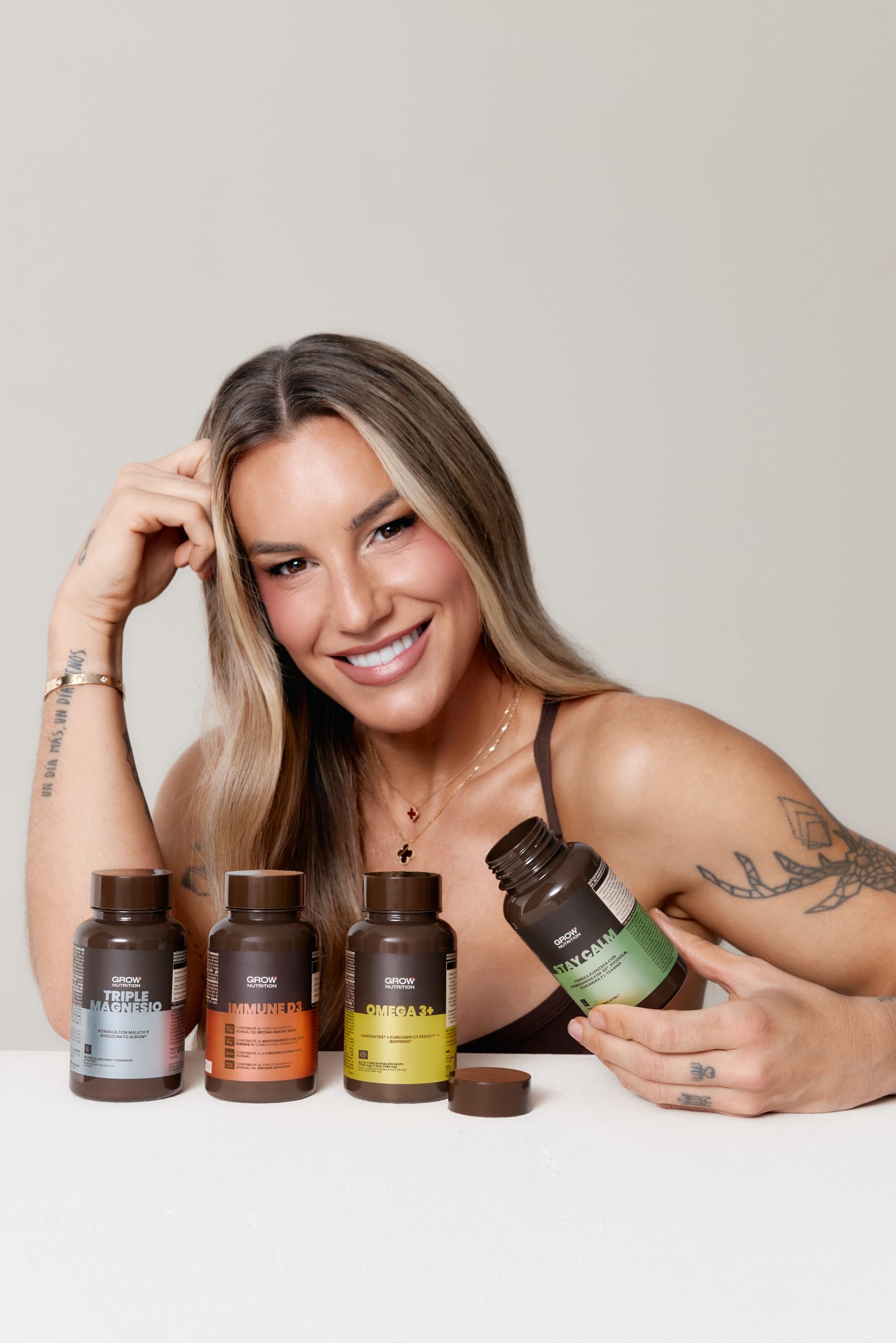 Grow Wellness Pack Antiinflamatorio Immune D3 + Omega 3 | Vitamina D3 y K2 con Zinc y Magnesio, 60 Cápsulas + OMEGATEX® Omega 3+, 60 Cápsulas