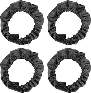 DOERDO - 4 fundas protectoras para cochecito de bebé, color negro, tamaño pequeño