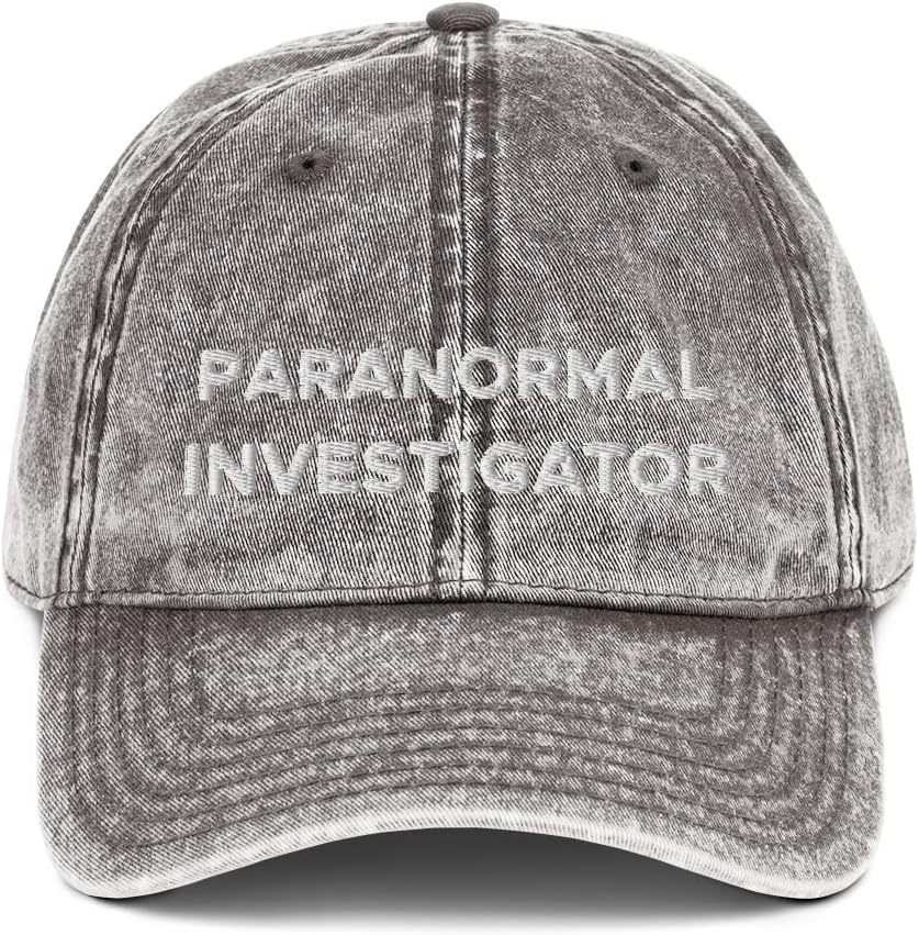 Paranormal Investigator Hat (Embroidered Vintage Cotton Twill Cap)
