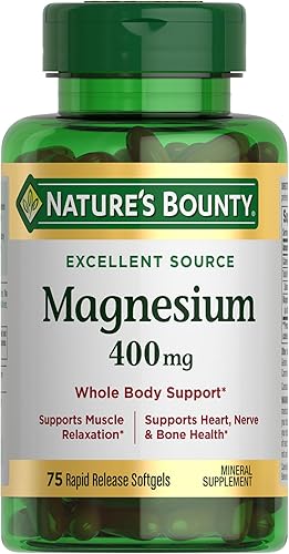 Natures Bounty Magnesio 400 mg 75 cápsulas blandas