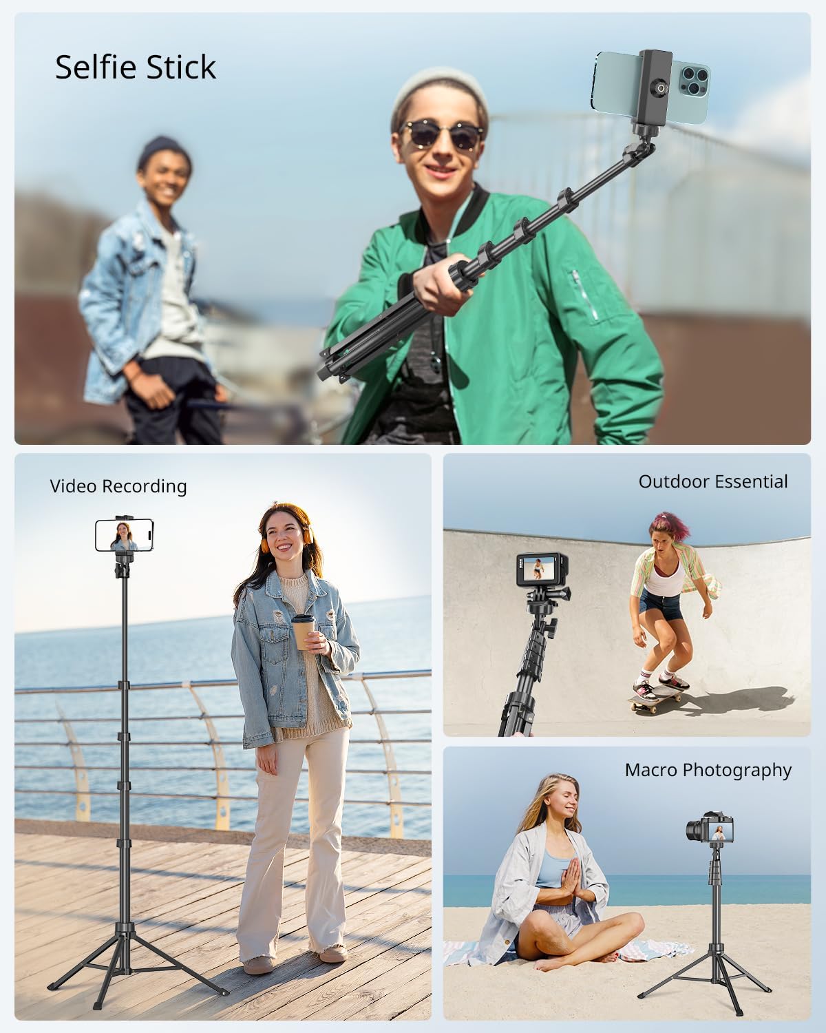 Sensyne 62 Phone Tripod & Selfie Stick
