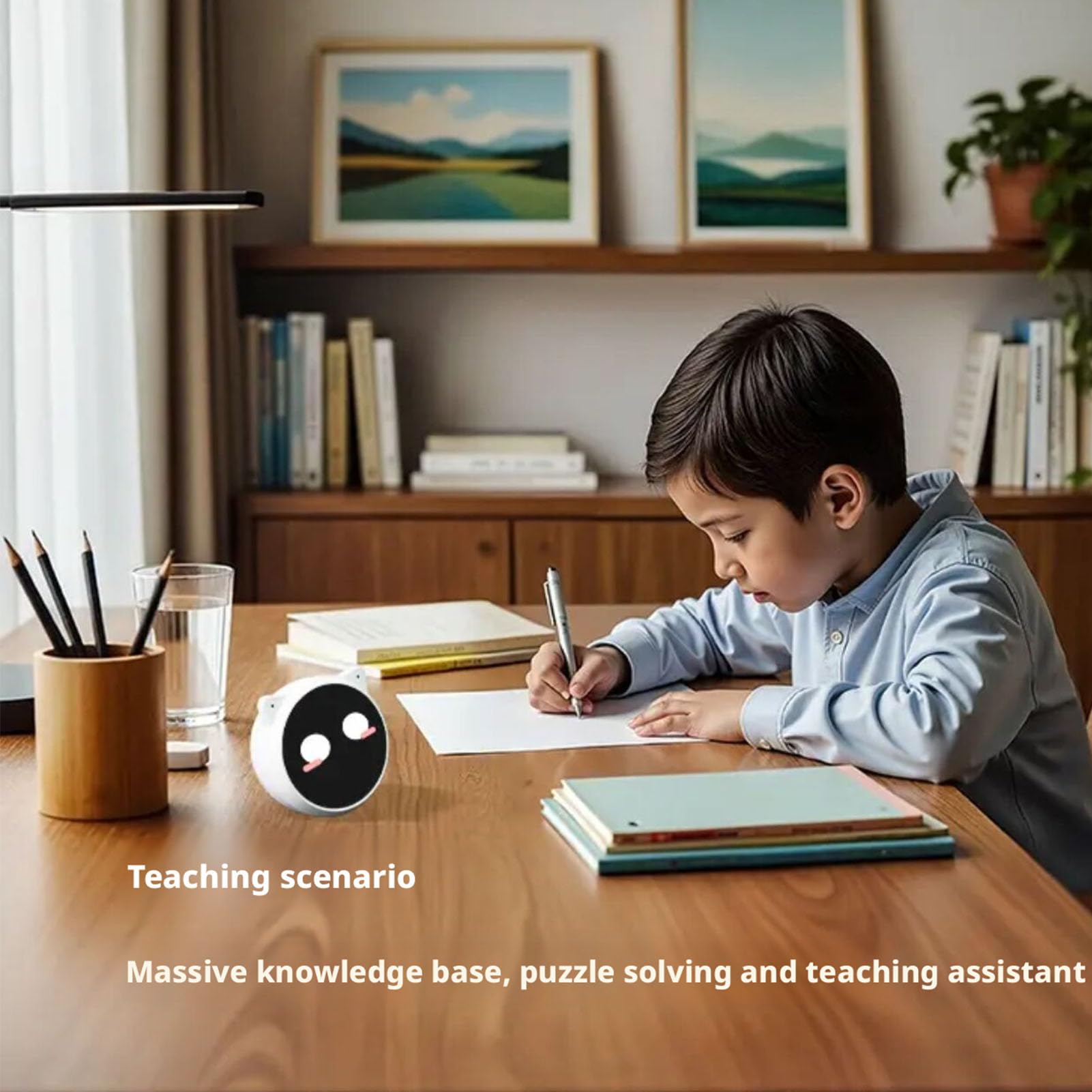 Karlak Compagno Educativo Robot Ai con Interazione Emotiva per Bambini Dai 7 Ai 14 Anni Giocattolo Wireless ABS Portatile
