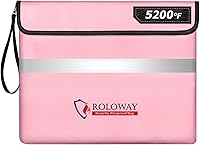 Vista 7 de ROLOWAY Bolsa de documentos ignífuga (14 x 11 pulgadas) con capa de papel de aluminio mejorada de 5200 ℉, bolsa ignífuga para documentos con tira