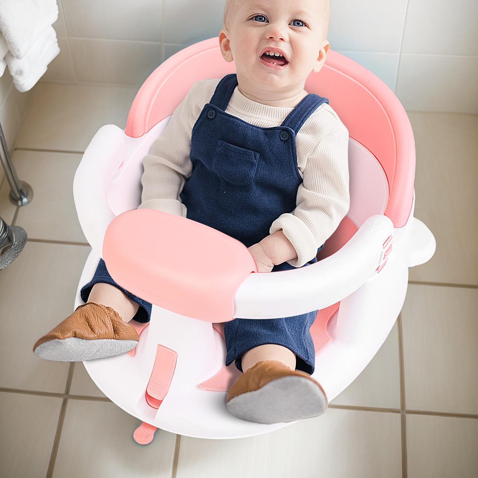 Asientos de baño para bebés sentados, siéntate el asiento de la bañera para