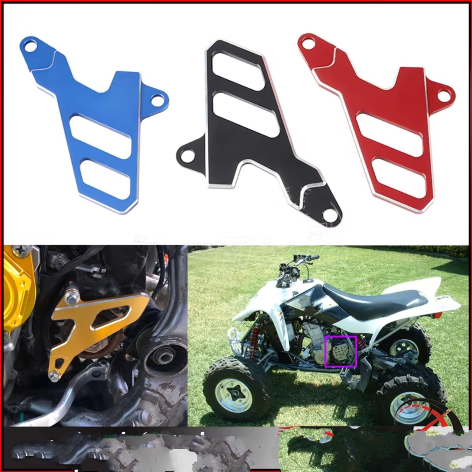 Protezione catena e Per corona anteriore Per Suzuki LTZ400