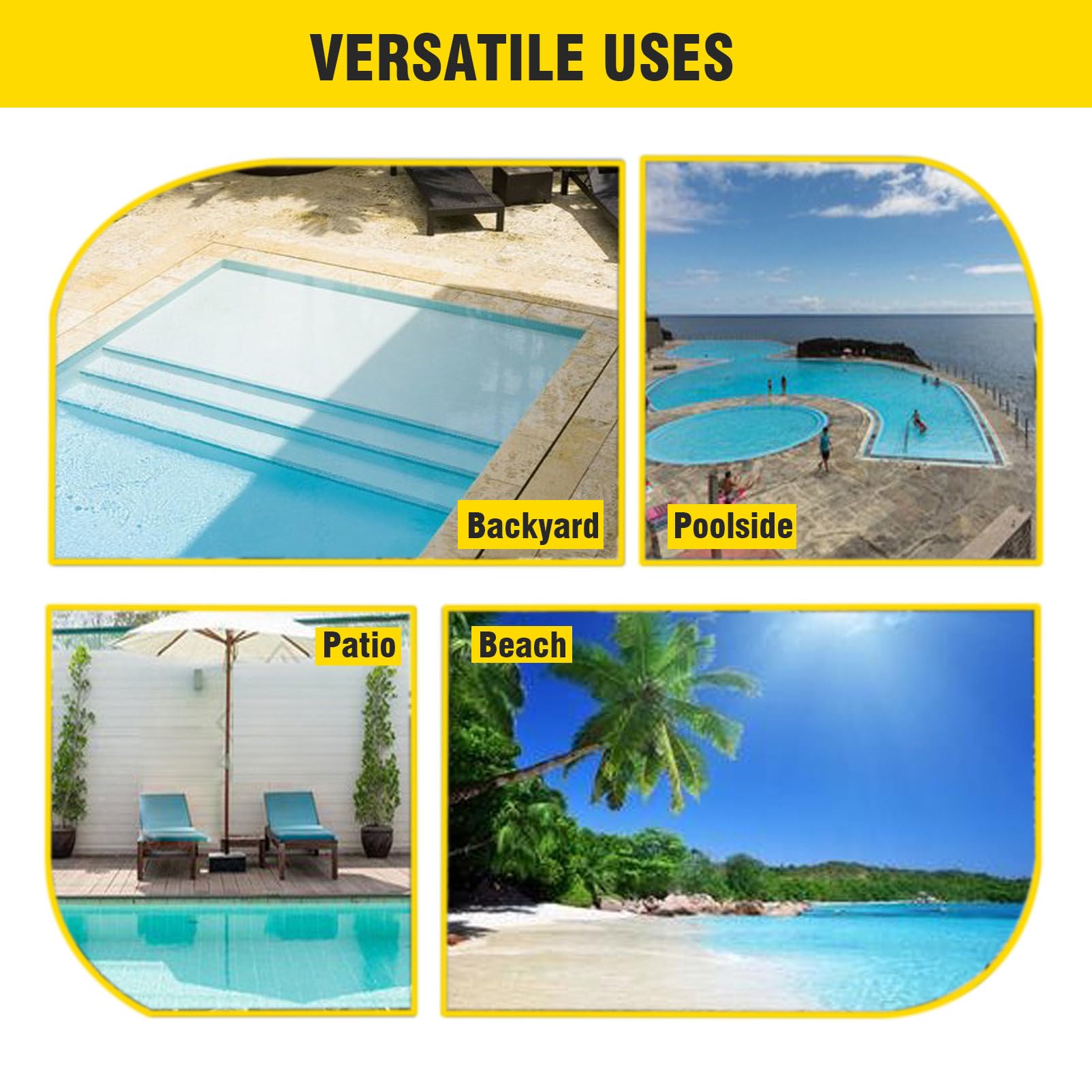 Doccia solare per esterni con temperatura regolabile e doccia per giardino, piscina e spiaggia