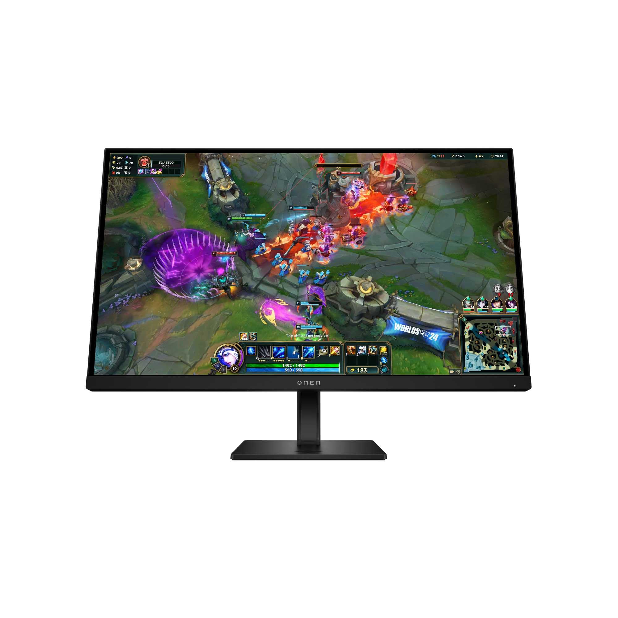 HP OMEN 27q G2 – Monitor Gaming de 27" QHD 2560 x 1440 a 180 Hz, IPS, 16:9, 1ms, HDMI, Antirreflejo, HDR, DisplayPort, Compatible con Consolas Negro, 180Hz