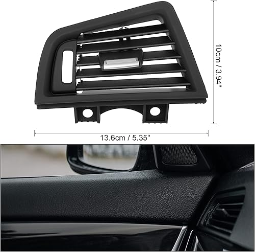 Miniatura 3 de X AUTOHAUX Instrumento interior del coche salpicadero aire acondicionado salida rejilla de ventilación de aire para BMW Serie 5 F10 F18 6229166883