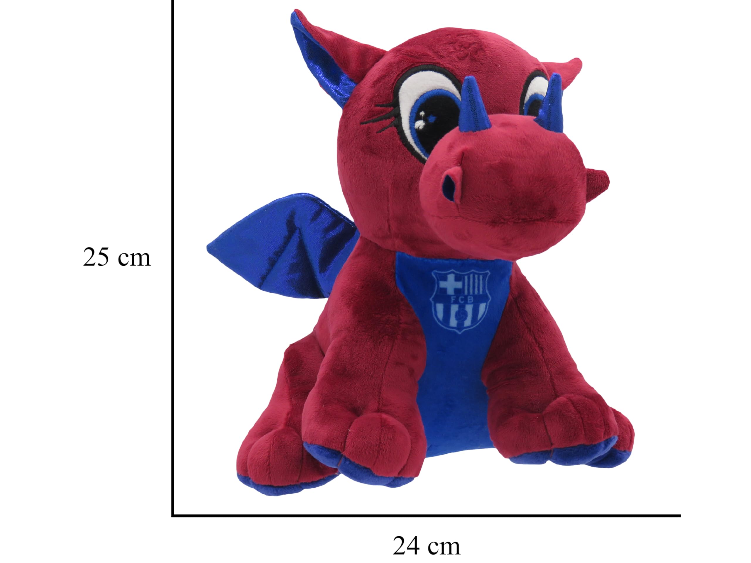 CyP Brands- FC Barcelona, Muñeco de Peluche, Dragón, 25 cm, Color blaugrana, Producto Oficial — view 5