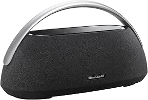 Harman Kardon Go + Play 3 - Portable Bluetooth speaker with superior sound and 8 hours playtime, USB Charging, Auto self tuning, Dual far-field microphones, Made in part with recycled materials(Black)