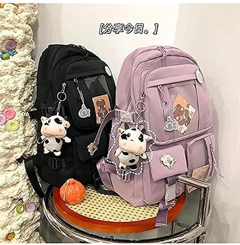 Miniatura 5 de Mochila Kawaii Girl Linda Mochila Estética para la Escuela, Azul, Mochilas Daypack