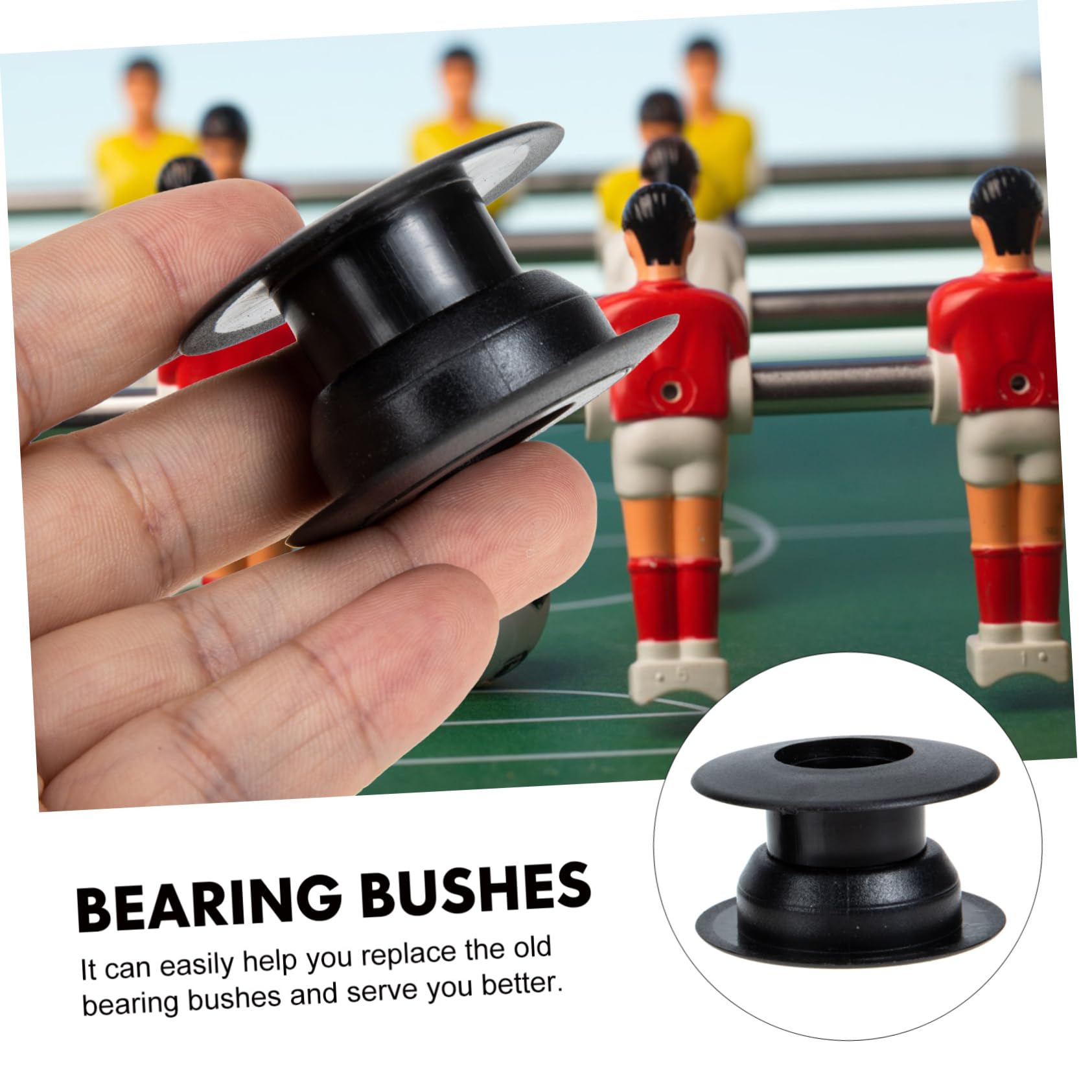 20pares Cojinetes y Bujes para Futbolín Accesorios De Repuesto para Mesa De Fútbol para Reemplazo De Varillas y Mejora del Rendimiento