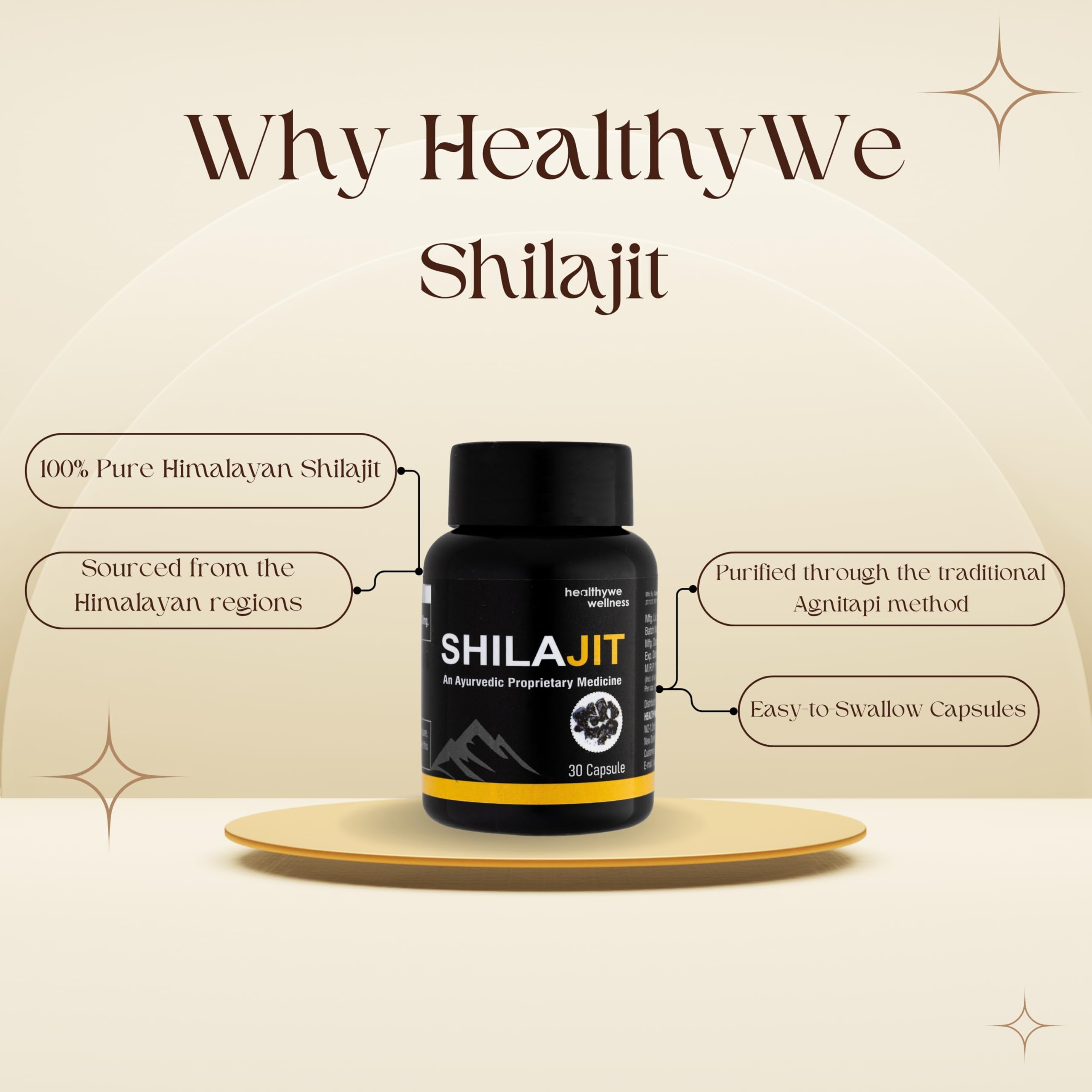 Shilajit Capsules for Men – Pure Ayurvedic Proprietary Formulation Energy, Stamina & Vitality | 30 Capsules — Amazon image 4