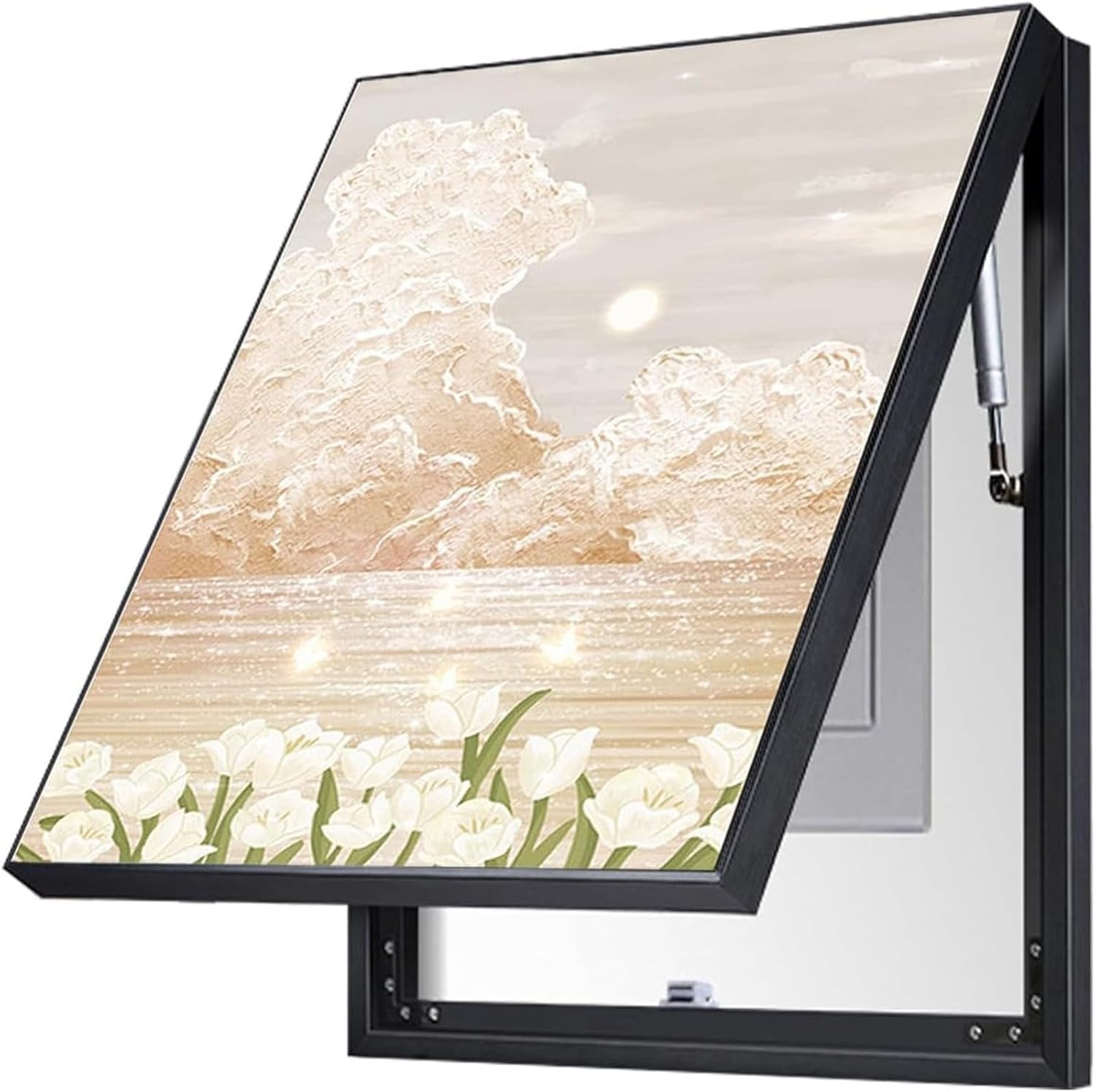 Electrical Panel Cover Decorative Electrical Panel Cover Decorative Painting, Distribution Box Hide Meter, Electric Decorative Wall Panels, (B,60×80cm) (A 60×80cm) (B 50×70cm)