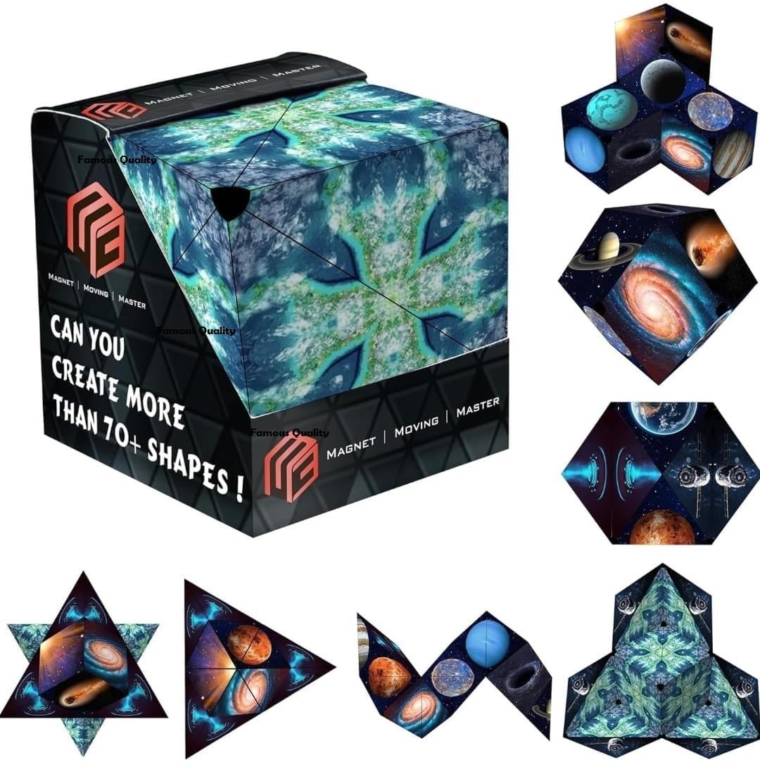 Famous Quality Magnetic Cube Puzzle Box | Infinity Cubes – Fidget Cube 24 Rare Earth Magnets – Into Over 70 Shapes Magic Cube 3D Magnetic Fidget