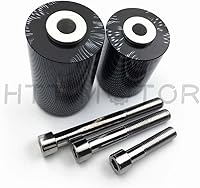 Vista 4 de HTTMT MT219-033-CN - Protector deslizante de marco sin corte compatible con Kawasaki Ninja Zx-6R Zx6R Carbon 2007 2008