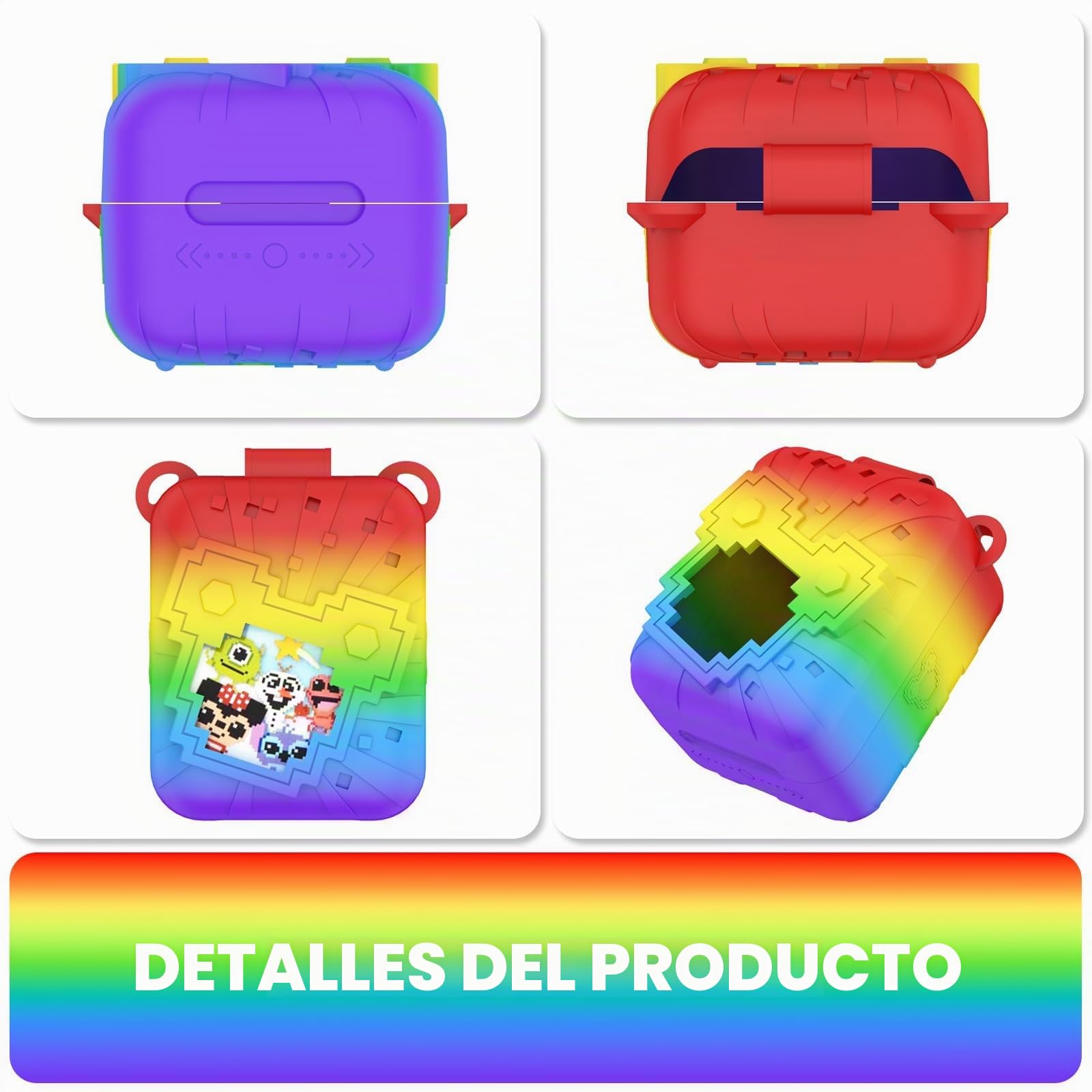 Funda de silicona para Bitzee Disney Interactive Toy – Anticaída, con correa y duradera, apta para Bitzee Disney Interactive Toy (color rojo)