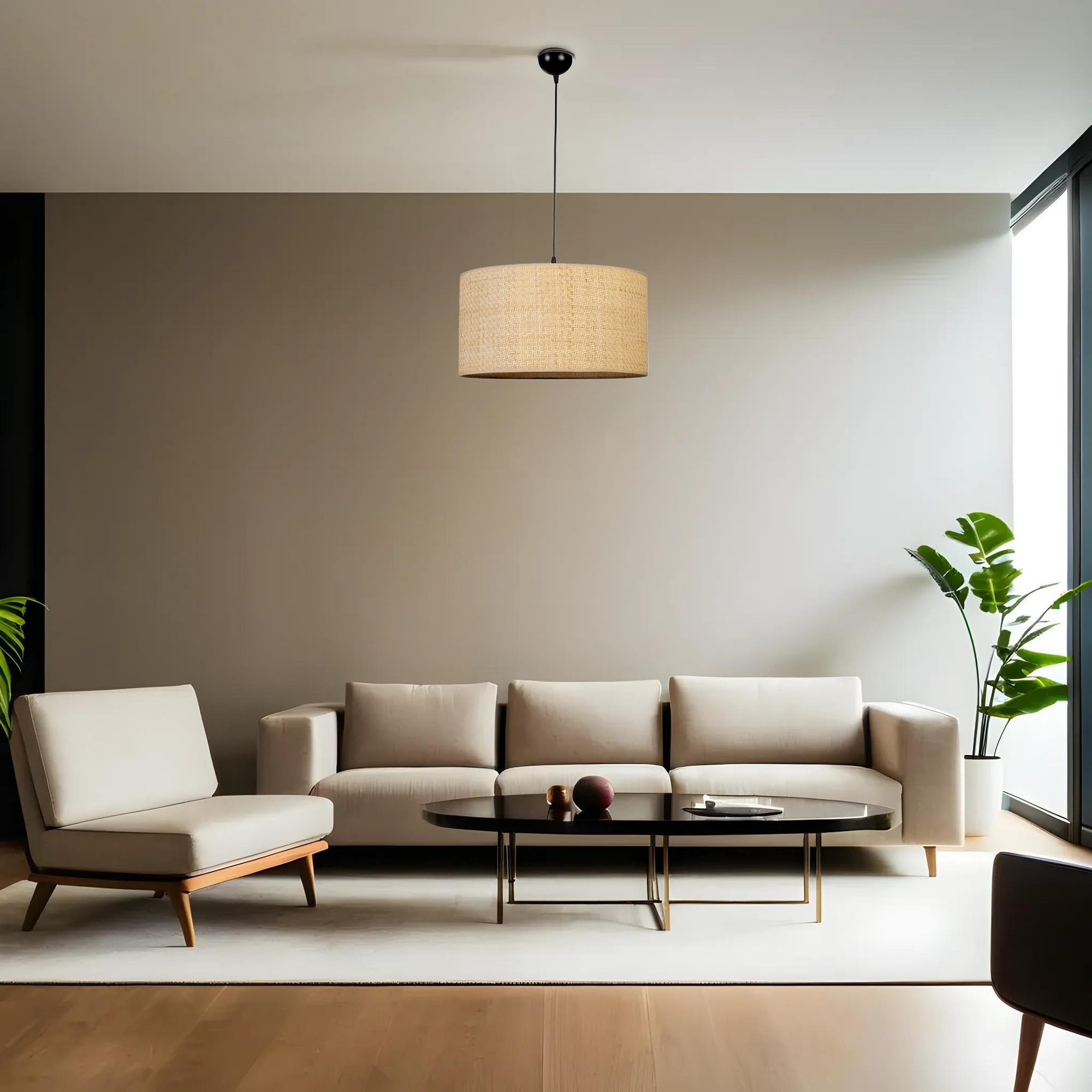 Lustre suspension métal avec douille E27 et hauteur réglable - 7