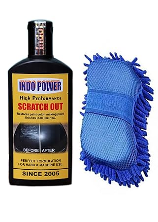 INDOPOWER LBLLnn479-SCRATCH Out (High Performance) 100ml.2 in 1 Multipurpose Hand Duster for Washing Cars and Household Items (Any Available Color one pic)