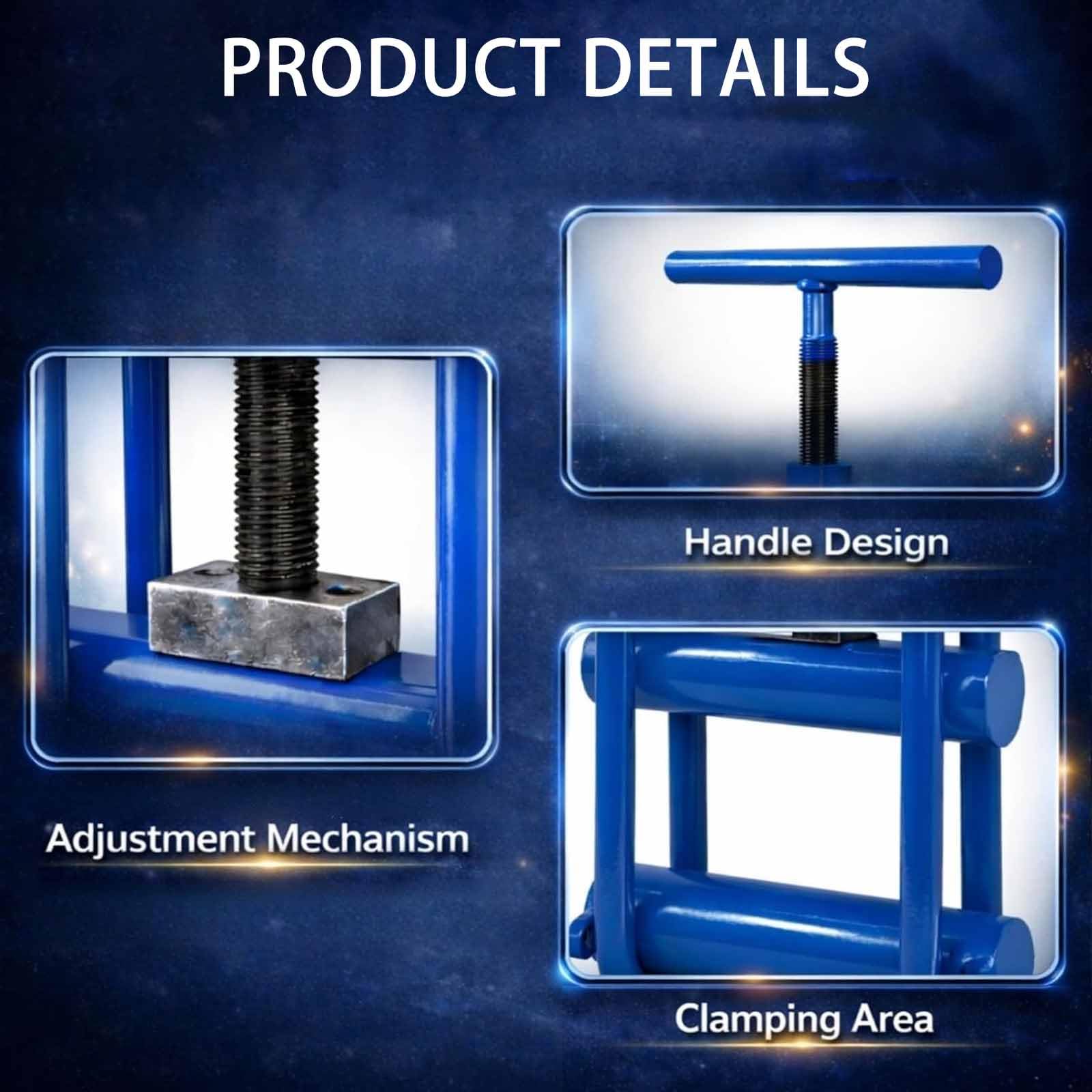 Herramienta manual de compresión de tuberías, abrazadera de compresor de tornillo para tuberías de hasta 32 mm, compatible con PE PPR PVC PP - Ideal para control de flujo temporal y reparaciones de