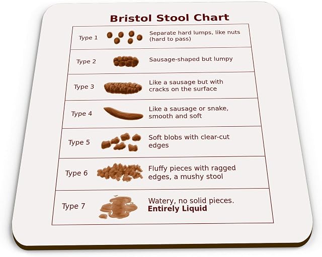 Bristol Stool Chart Novelty Doctor Nurse Carer Glossy Mug Coaster