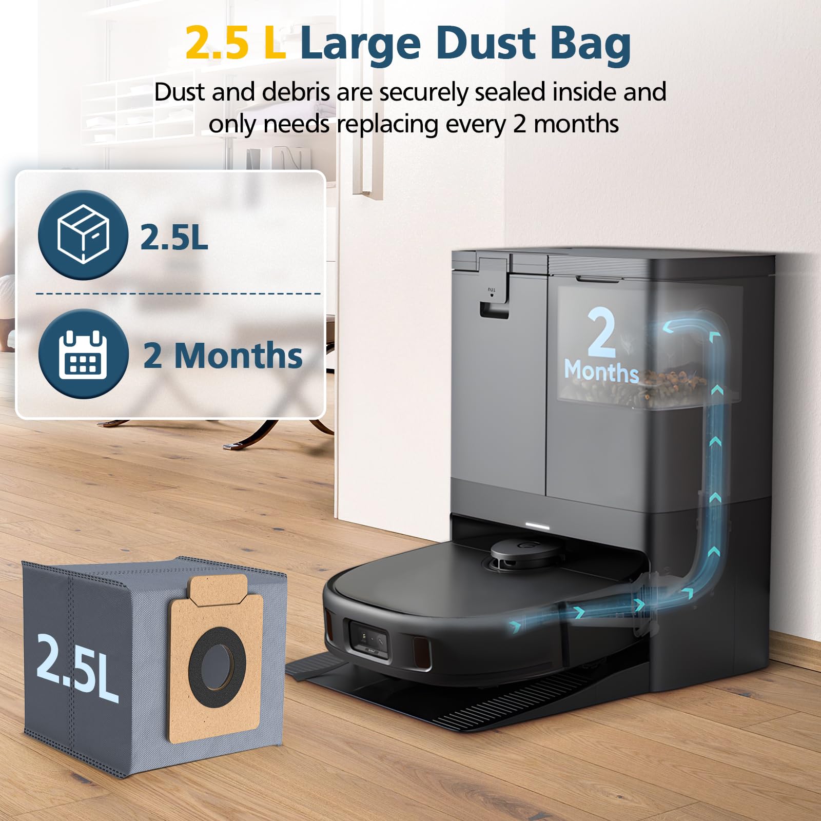 Amazon.com - 12 Pack X10 Dust Bag, Fit for Eufy X10 Pro Omni Robot