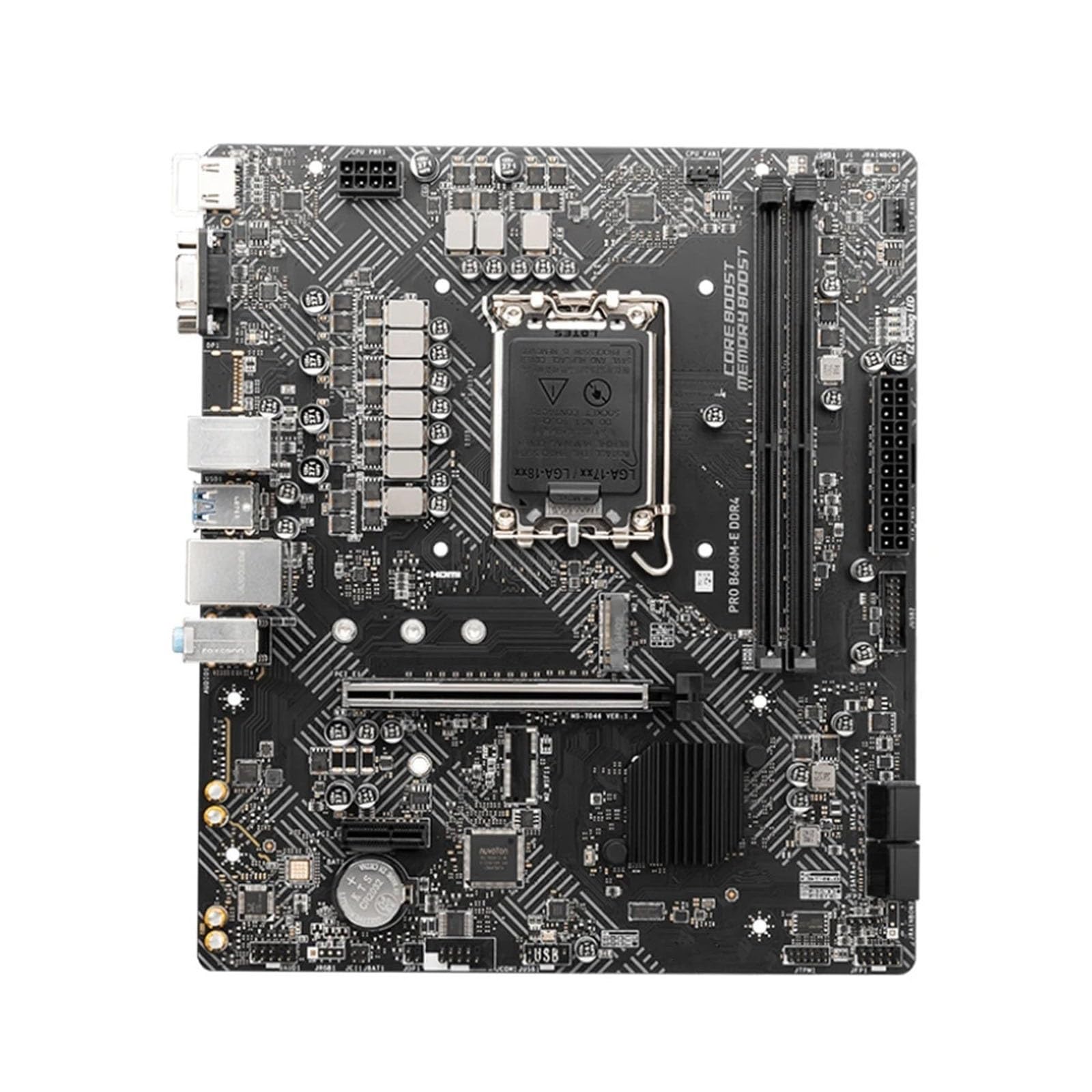 Carte Mere Carte mère Fit for MSI Pro B660M-E DDR4 Compatible i9-14900K 12900K i5-12400F 12100F CPU 4600 MHz 64 Go HDMI NVME M.2 LGA1700