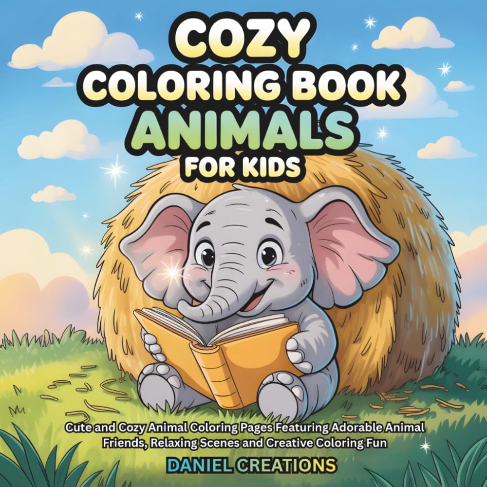 Cozy Coloring Book Animals For Kids: Cute and Cozy Animal Coloring Pages Featuring Adorable Animal Friends, Relaxing Scenes and Creative Coloring Fun