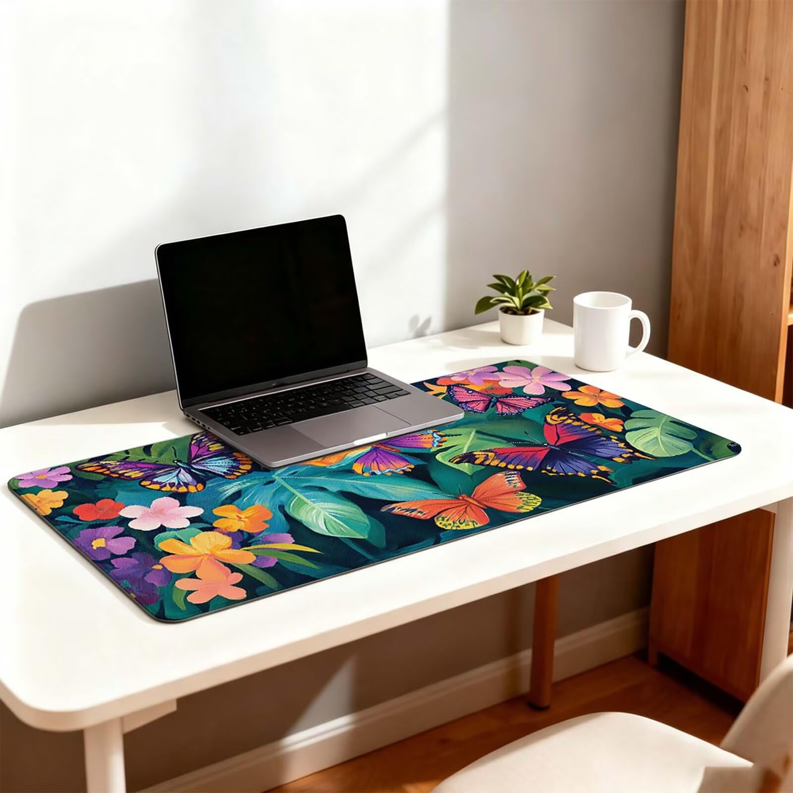 Tapis de Souris Gaming, Papillon sous Main Bureau XXL 900x400cm g811g-485