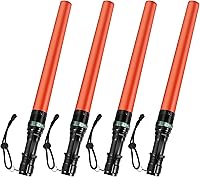 Vista 8 de 2 luces LED de señal de seguridad de 11 pulgadas, luces de control de tráfico con 7 modos de flash rojo, para asistente de estacionamiento