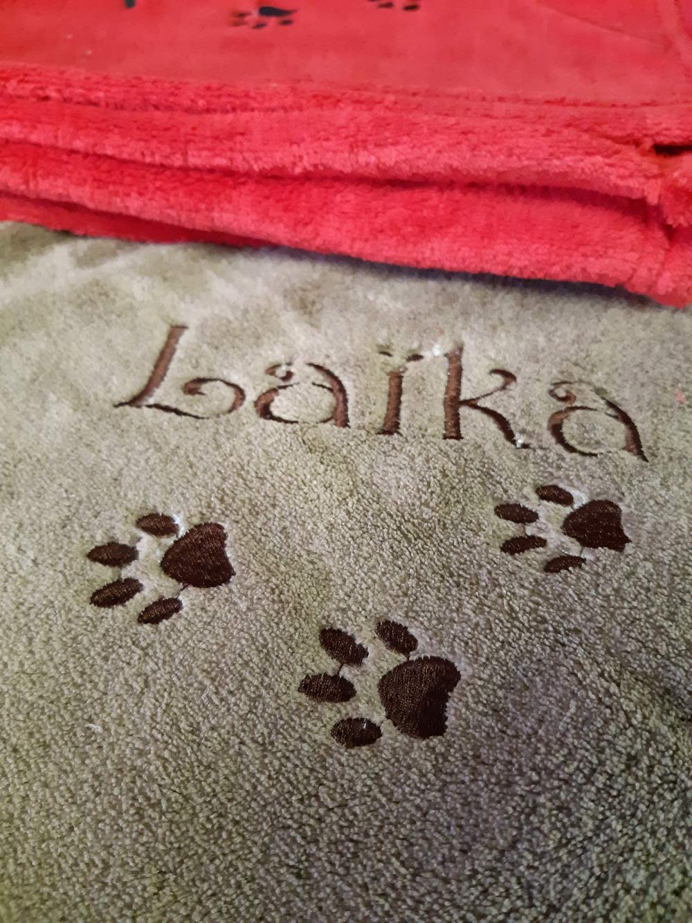 Couverture personnalisée pour Chien avec Son nom, 3 Dimensions, Motifs au Choix, Plaid, Protection canapé Fauteuil, Confortable, Polaire