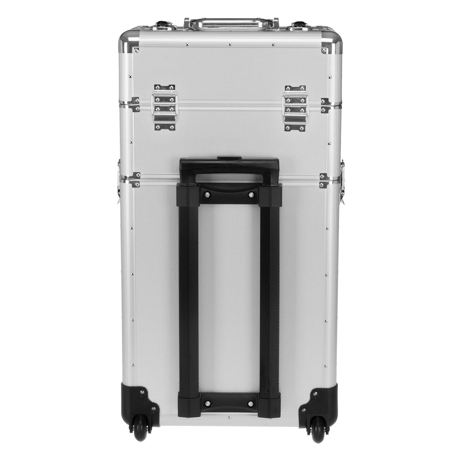 anndora 2 Rad Werkzeug Trolley 60 Liter Werkzeugkoffer silber