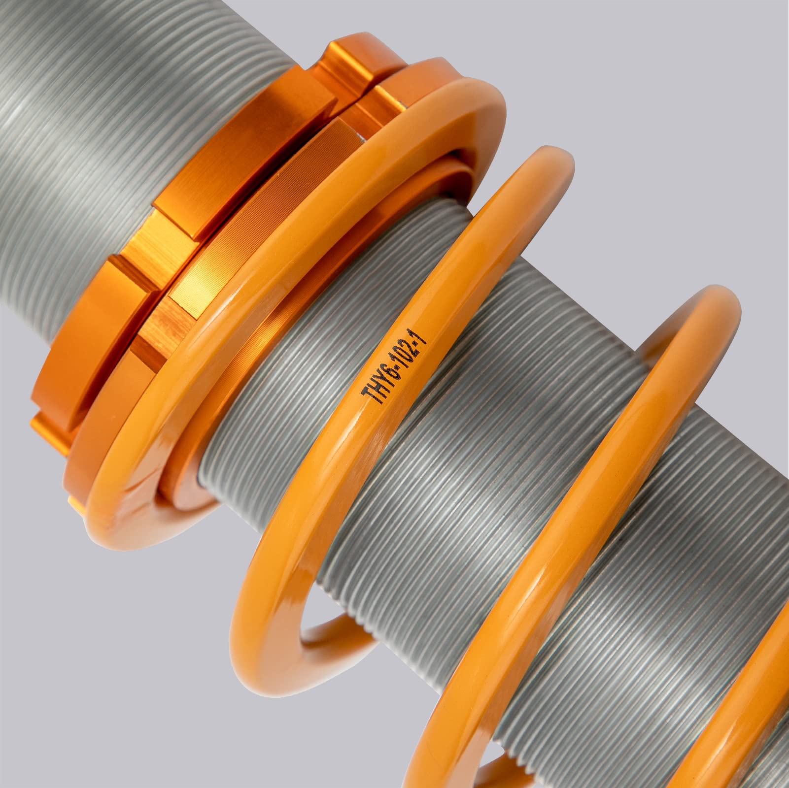 maXpeedingrods 4 Lots de Coilover Kit de Ressorts de Suspension Amortisseurs Combinés Filetés Hauteur Réglable pour VW Corrado Golf MK2 MK3 Jetta II Or