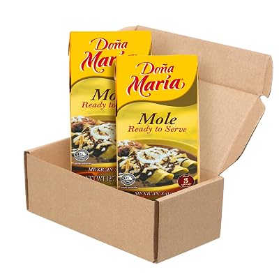 DONA MARIA Ready to Serve Mole Sauce 2 Pack, 25.4 oz – Authentic Mexican Mole – Made with Real Chocolate, Peanuts, and Spices – Convenient, Easy to Use