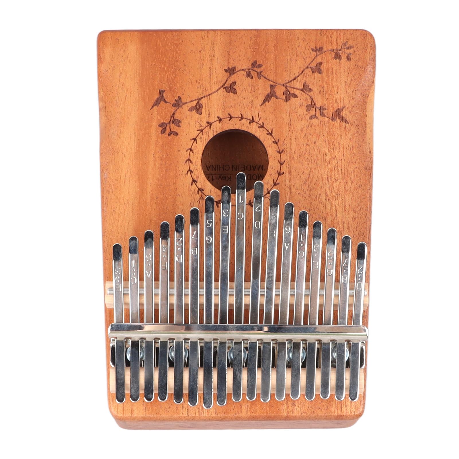17 Tasten Kalimba Mahagoni Holz Fingerharfe Tragbares Daumenklavier mit Stimmhammer17 Tasten Fingerklavier17 Tasten Kalimba, DaumenklavierDaumenklaviere
