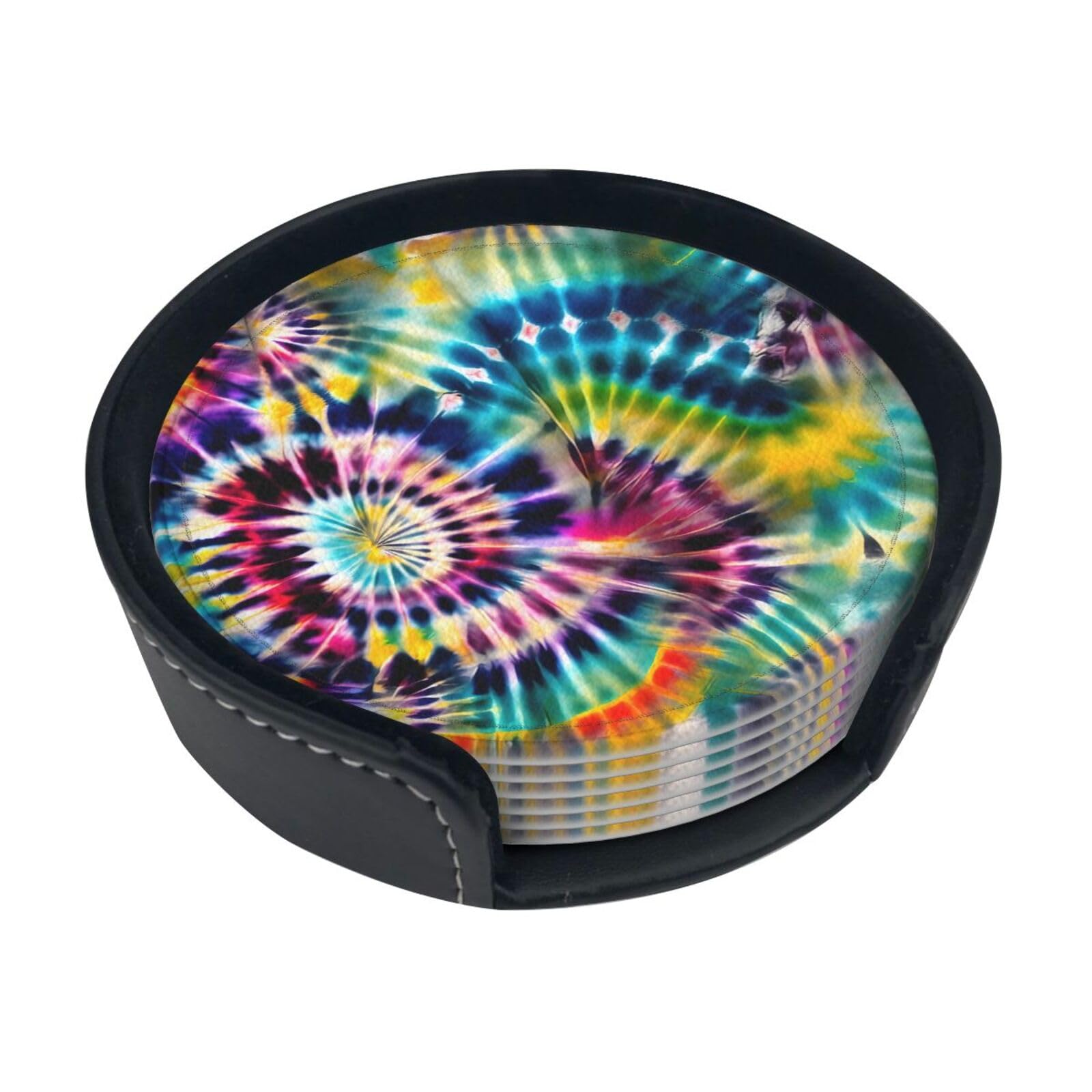 Dessous de verre pour boissons et décoration d'intérieur Tie Dye tribal moderne
