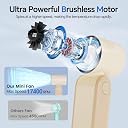 MERTTURM Portable Handheld Fan Rechargeable, 3000mAh USB Mini Pocket Hand Fan with LED Display, 5 Speeds Powerful Cooling, Electric Small Personal Desk Turbo Fan for Summer/Outdoor/Travel/Home/Office gallery image