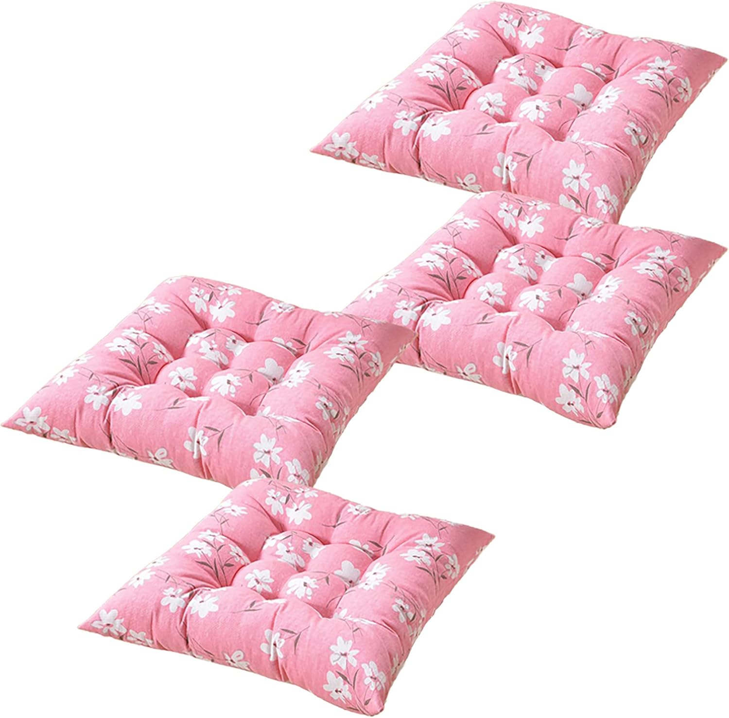 Chair Cushions for Dining Chairs Set of 4 Squares Kitchen