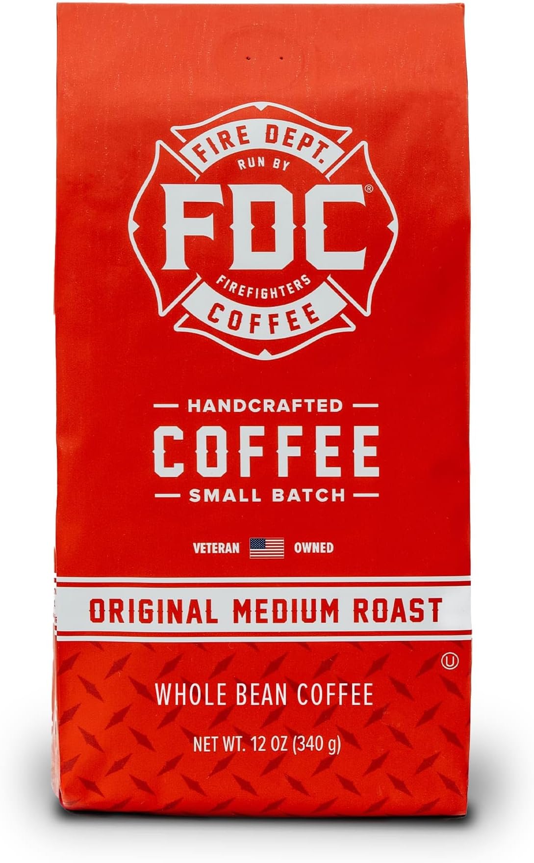 Gives Back to Firefighters - Balanced & Smooth Original Medium Roast Coffee Beans - Roasted in the USA - Veteran Owned -12 oz
