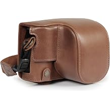 Mega Gear Genuine Leather Camera Case for Fujifilm X100VI - Stylish and Protective - Brown