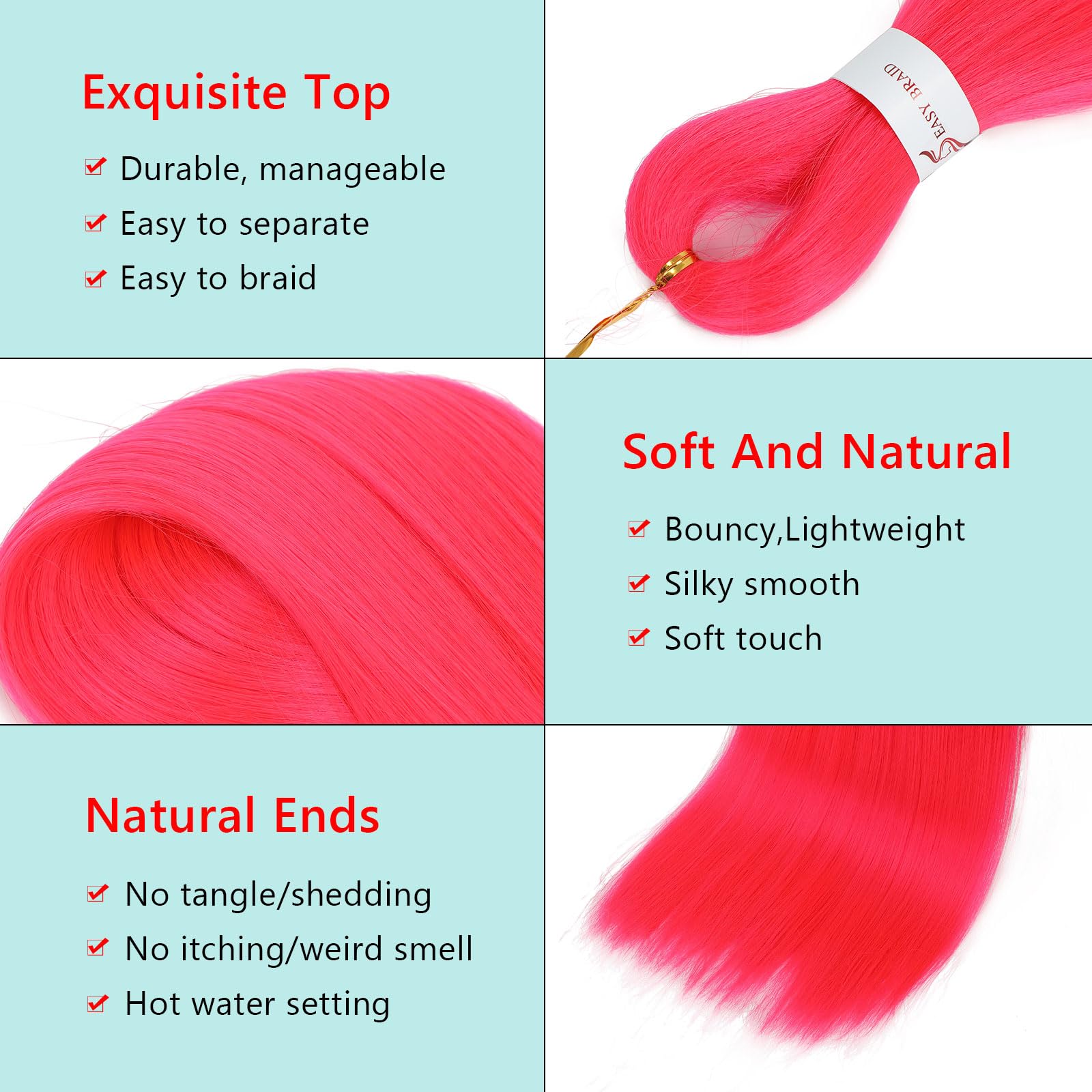 Easy Braid Pre stretched Braiding Hair Extensions - Image 3