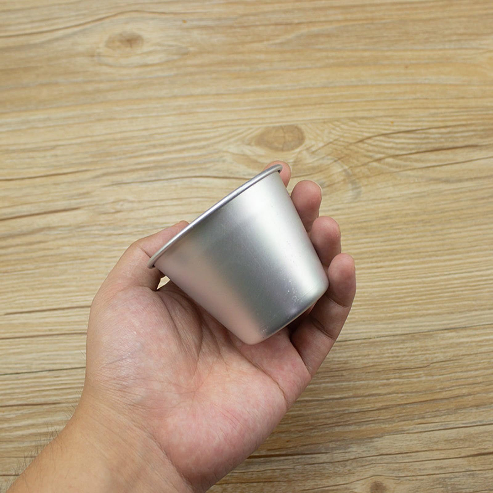 Moldes para hornear con forma de taza estriada, prácticos moldes para hornear en elegantes diseños de copa occidental para pudines