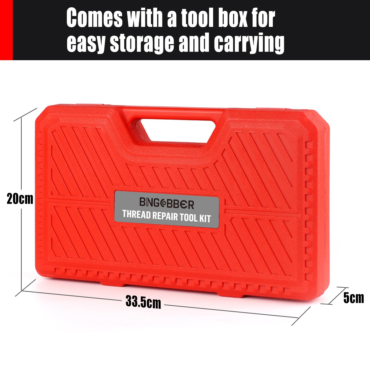 Kit di riparazione per filettature, 131 pezzi, kit di riparazione HSS per trapano elicoidale SAE e Metric M5 M6 M8 M10 M12